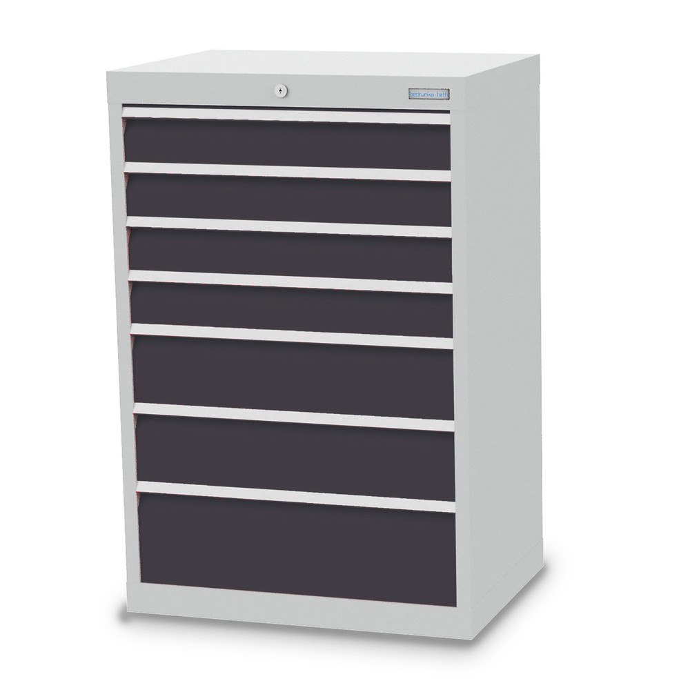 Product afbeelding: Ladekast Profi, laden 4x100 + 2x150 + 1x200 mm, breedte 680 mm, lichtgrijs, antracietgrijs