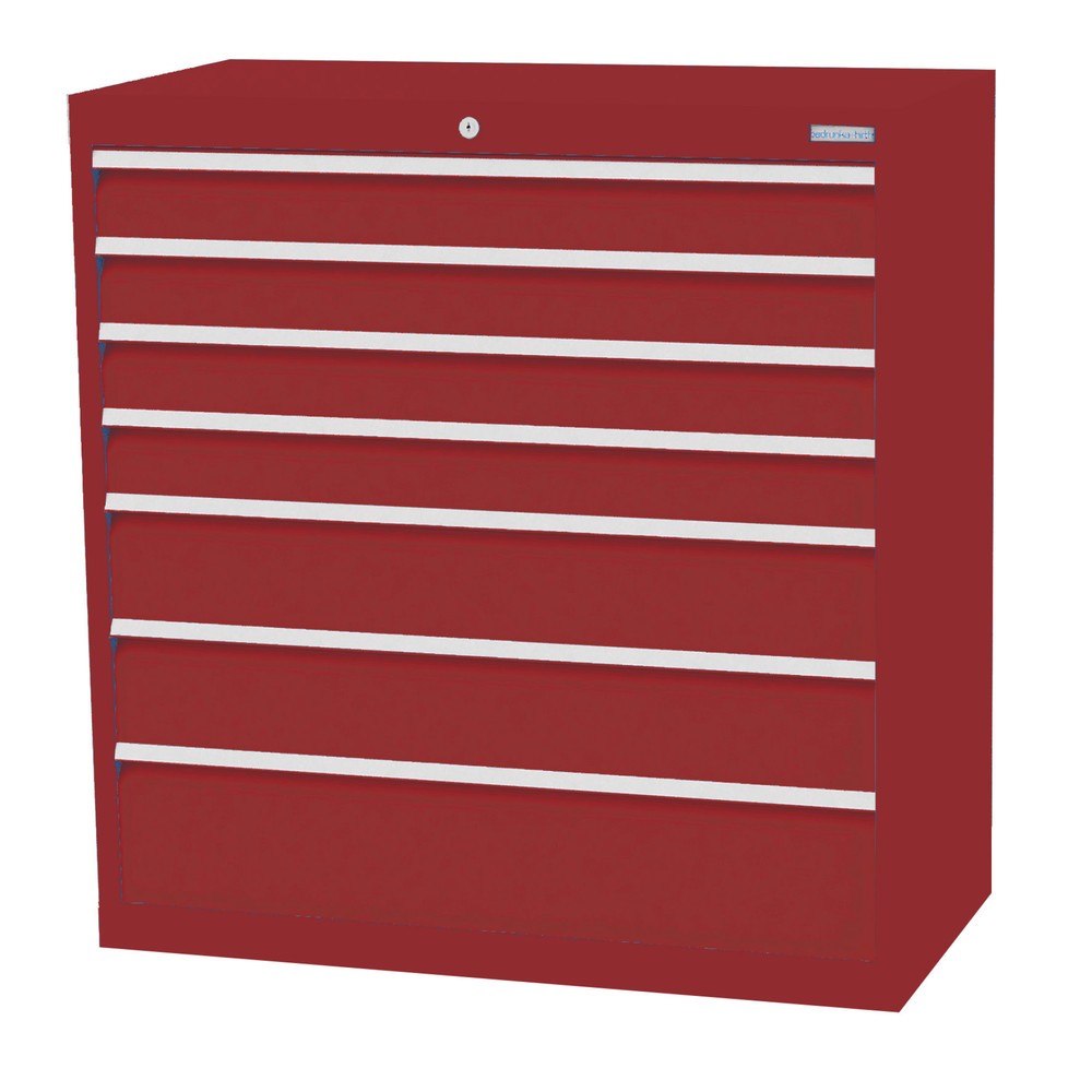 Product afbeelding: Ladekast Profi, laden 4x100 + 2x150 + 1x200 mm, breedte 980 mm, robijnrood, robijnrood