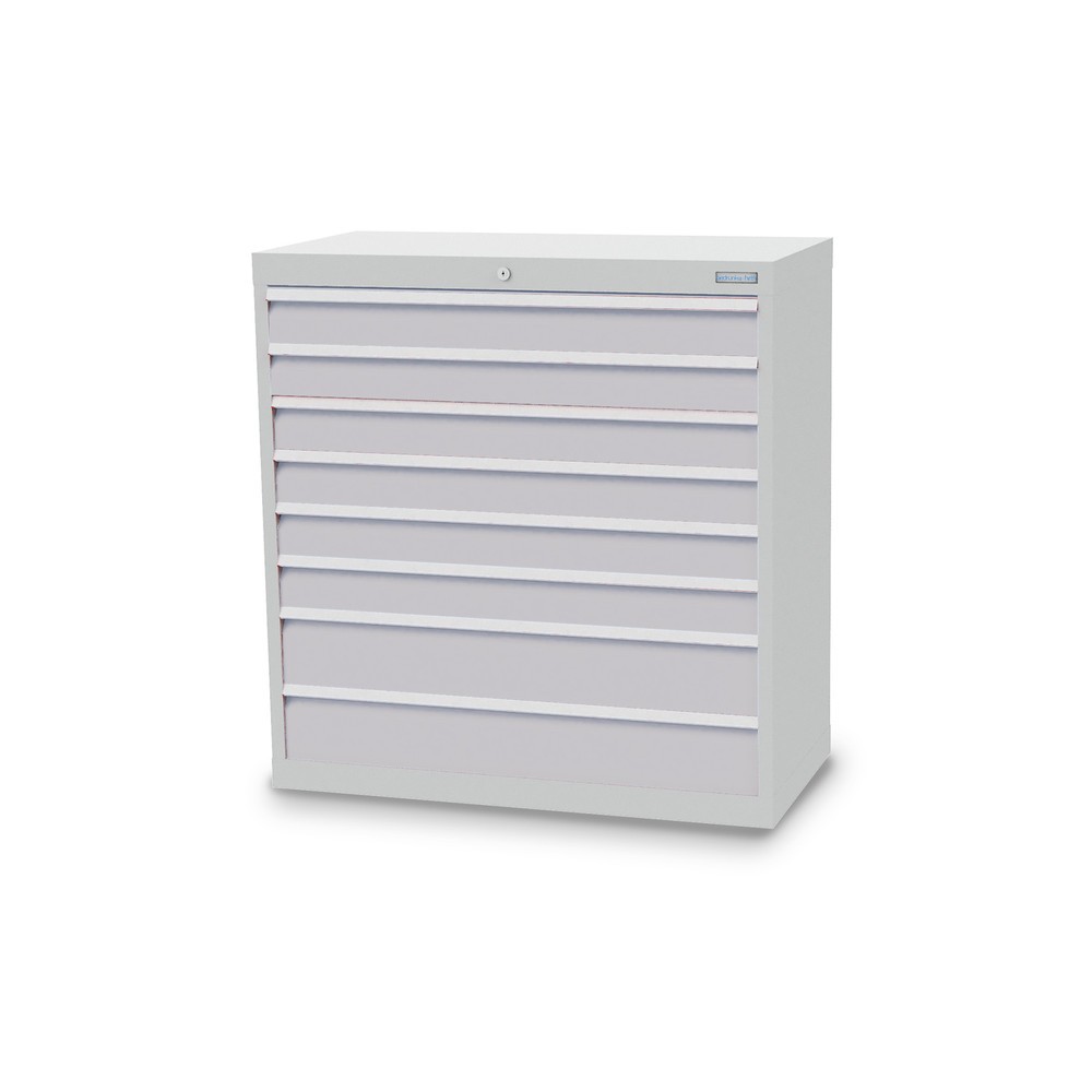 Product afbeelding: Ladekast Profi, laden 6x100 + 2x150 mm, breedte 980 mm, lichtgrijs, lichtgrijs