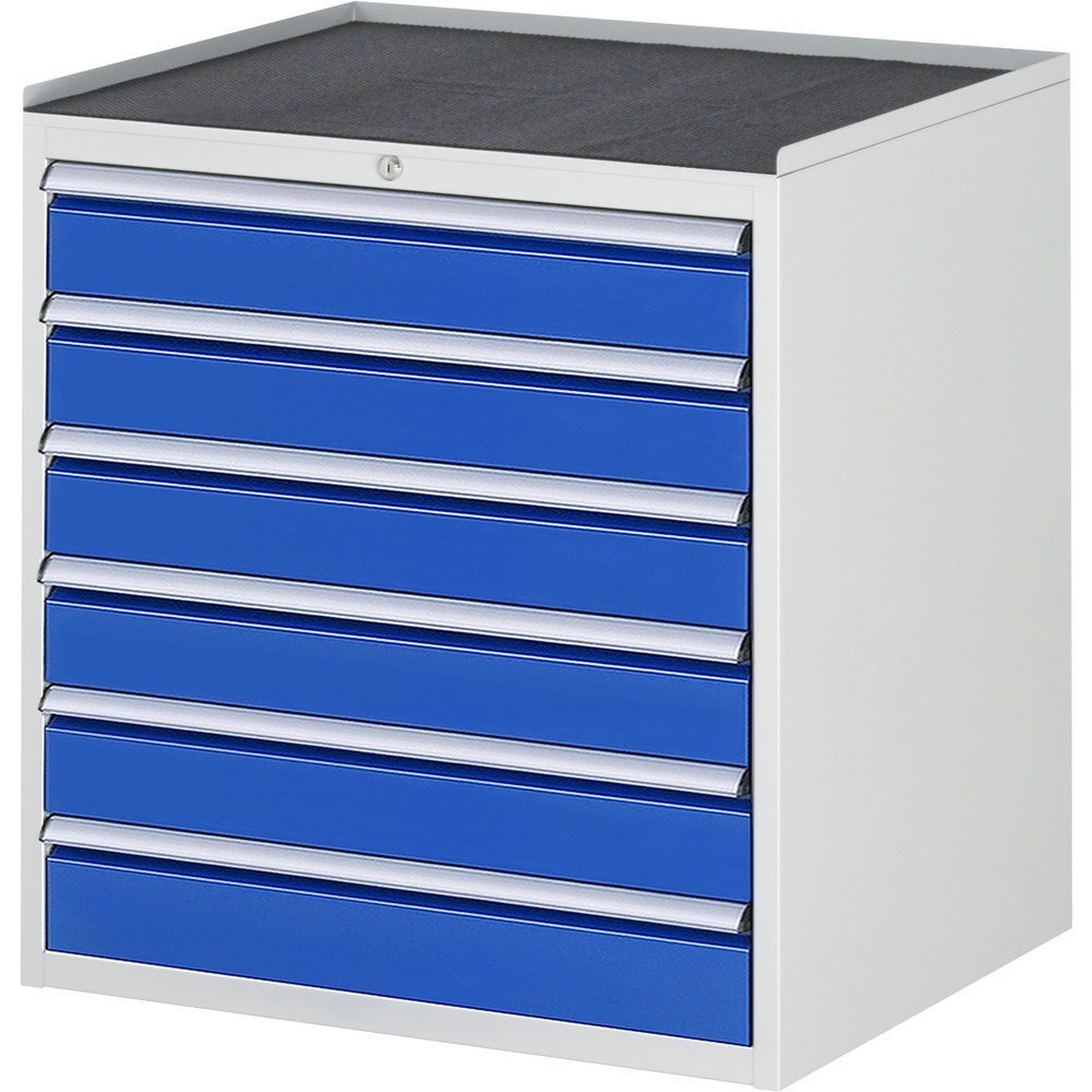 Product afbeelding: RAU ladekast serie 7000, h x b x d 825 x 770 x 650 mm, met 6 lades maat XL, metalen blad