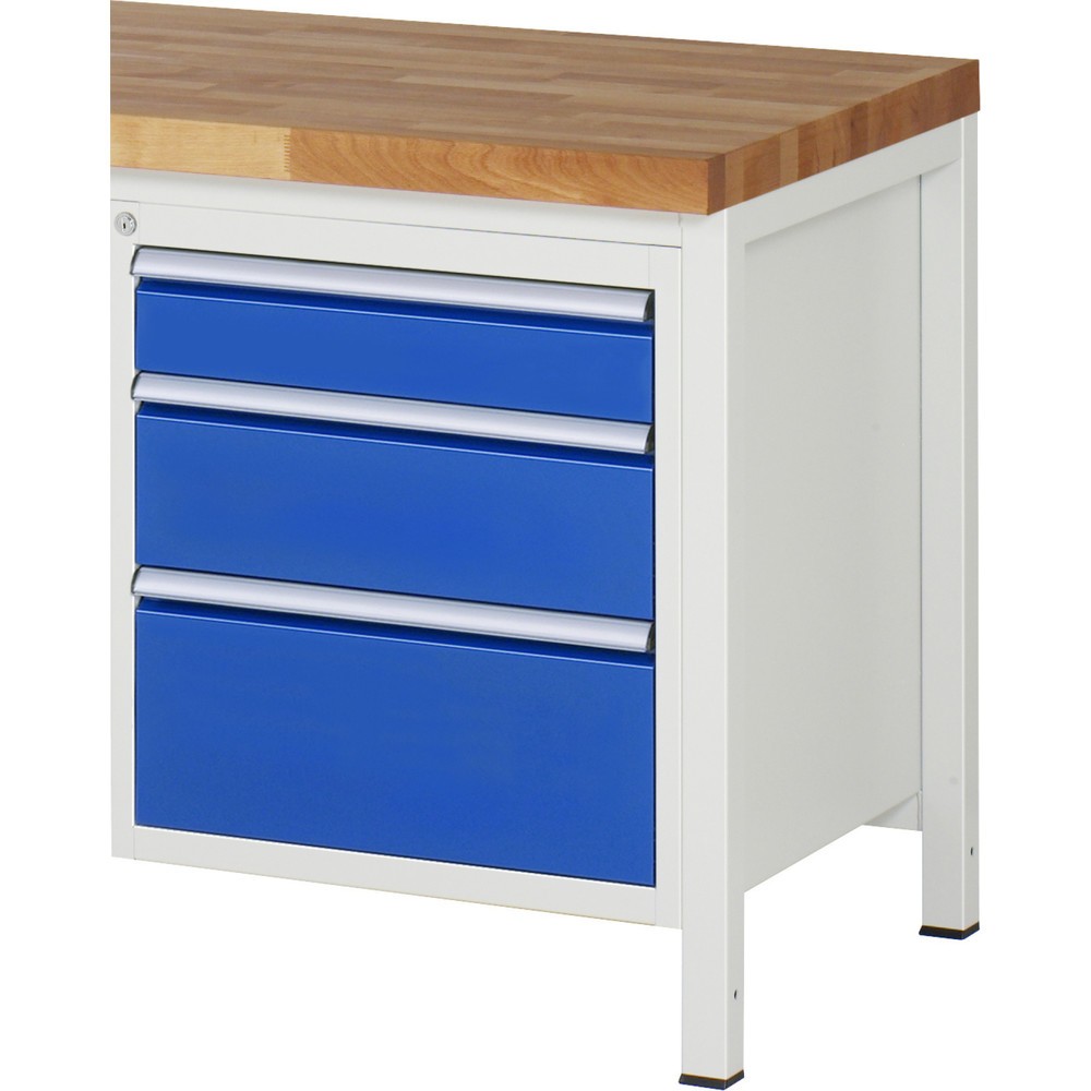 Product afbeelding: Ladekast RAU serie 7000, onderbouwkast, hxbxd 620 x 580 x 650 mm, 3 lades 1 x 120, 1 x 180, 1 x 240 mm