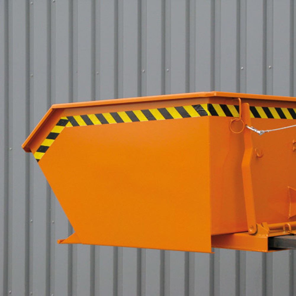 Productafbeelding nr. 3: Kantelbak met automatisch uitrollen, lage hoogte, volume 1 m³, zuiver oranje