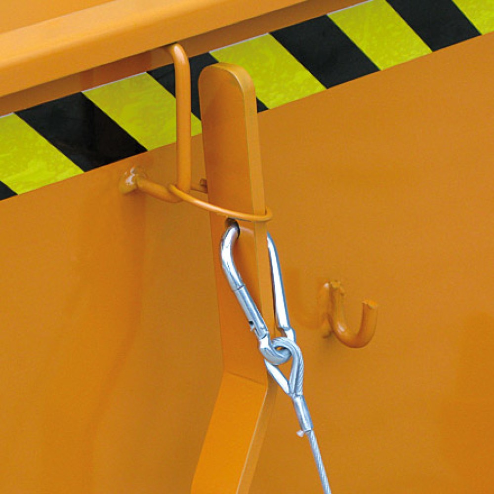 Productafbeelding nr. 5: Kantelbak met automatisch uitrollen, lage hoogte, volume 1 m³, zuiver oranje