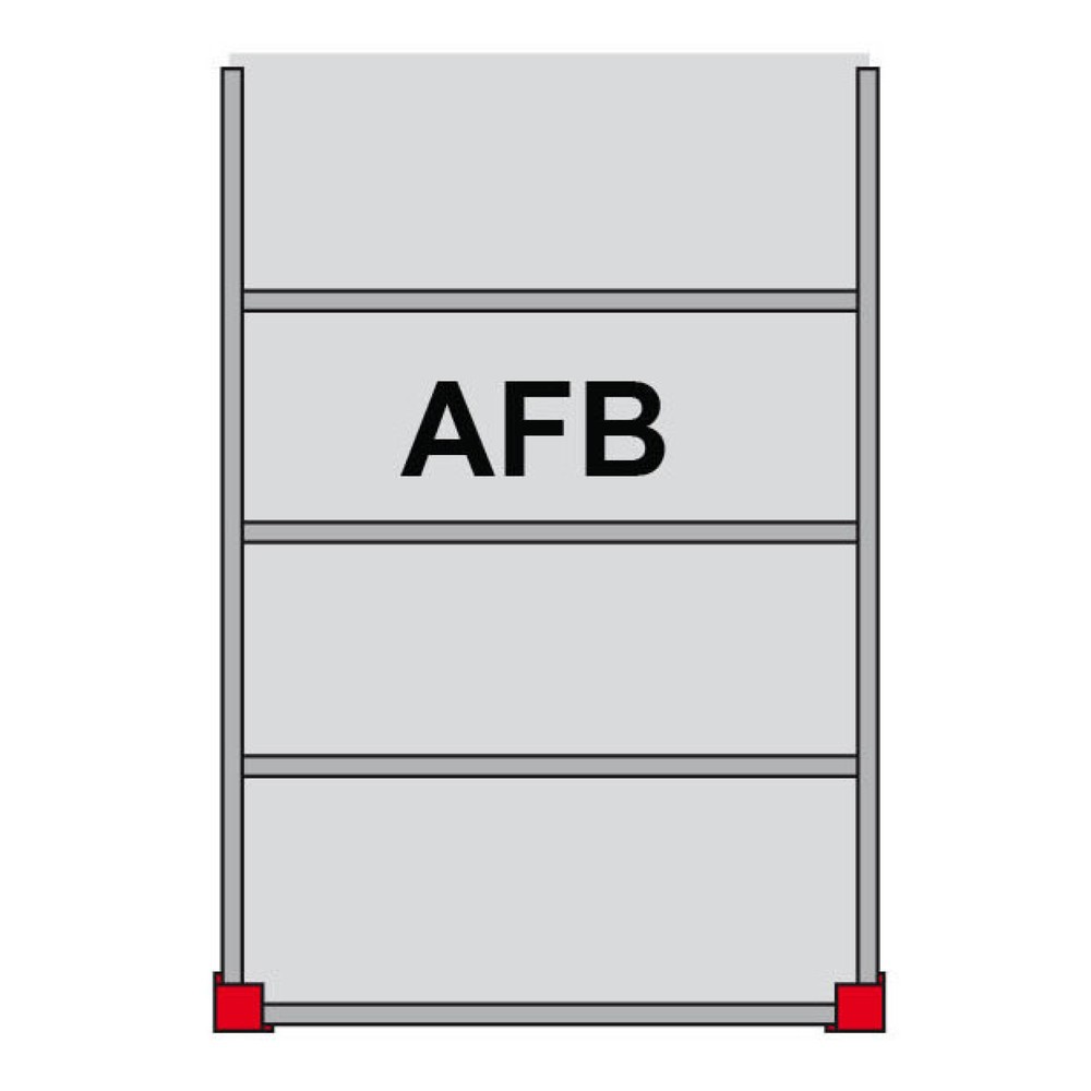 Produktabbildung: Lagerbühnen-Modulsystem AF, TK 500 kg/m², BxT 5.000 x 4.000 mm, enzianblau