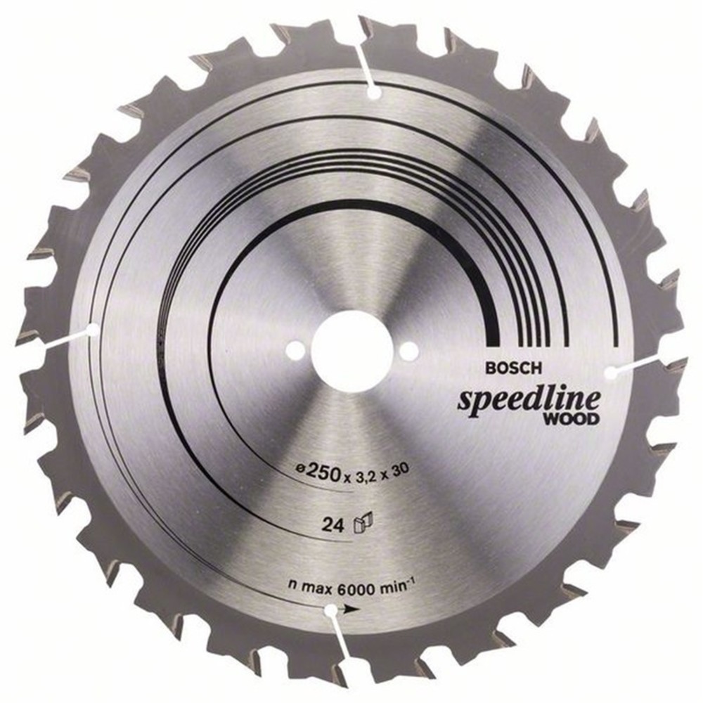 N° de l'image du produit 2 : Kreissägeblatt Speedline Wood AD 250mm Z.24 WZ Schnitt-B.3,2mm
