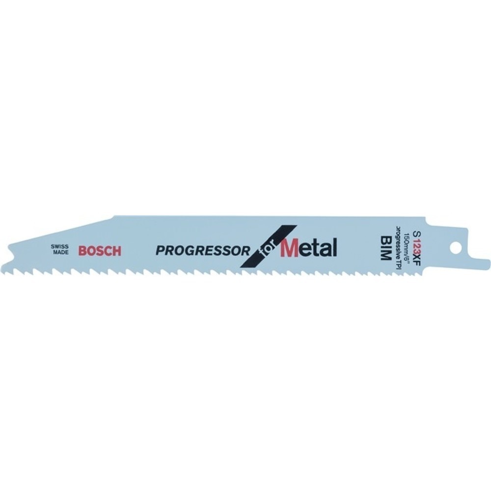 Illustration du produit: Lame de scie sabre S 123 XF L 150 mm l 19 mm TPI 8-14 1,8-3,2 mm poncée, fraisée, paquet de 5