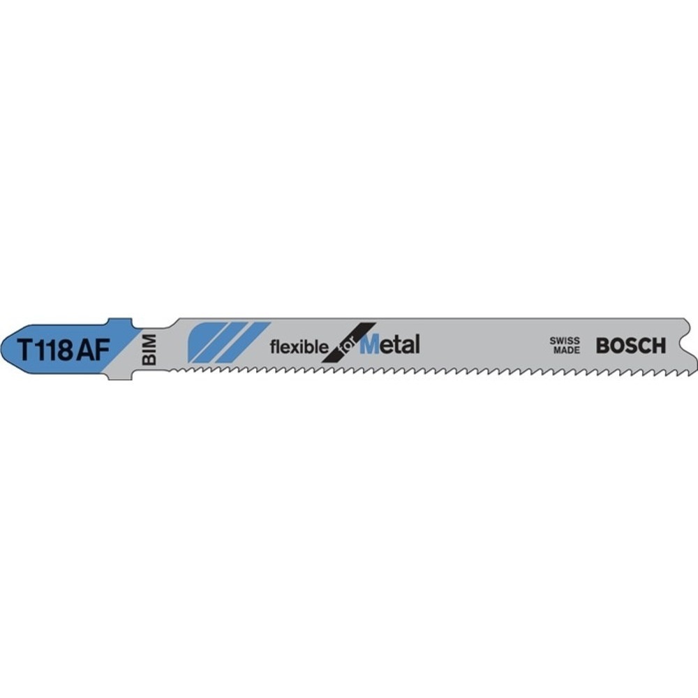 Illustration du produit: Lame de scie sauteuse T 118 EOF longueur totale 83 mm pas de dent 1,5 mm BIM Paq