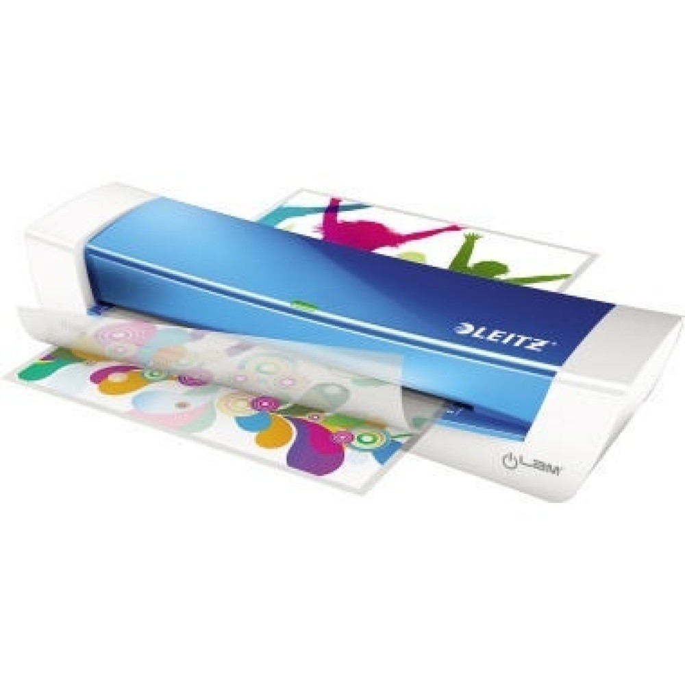Produktabbildung: Leitz Laminiergerät iLAM HomeOffice 73680036 DIN A4 weiß/blau