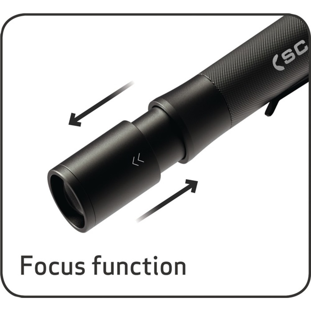 N° de l'image du produit 2 : Lampe de poche à LED FLASH Pencil 75 lm 2 x piles AAAA 40 m SCANGRIP