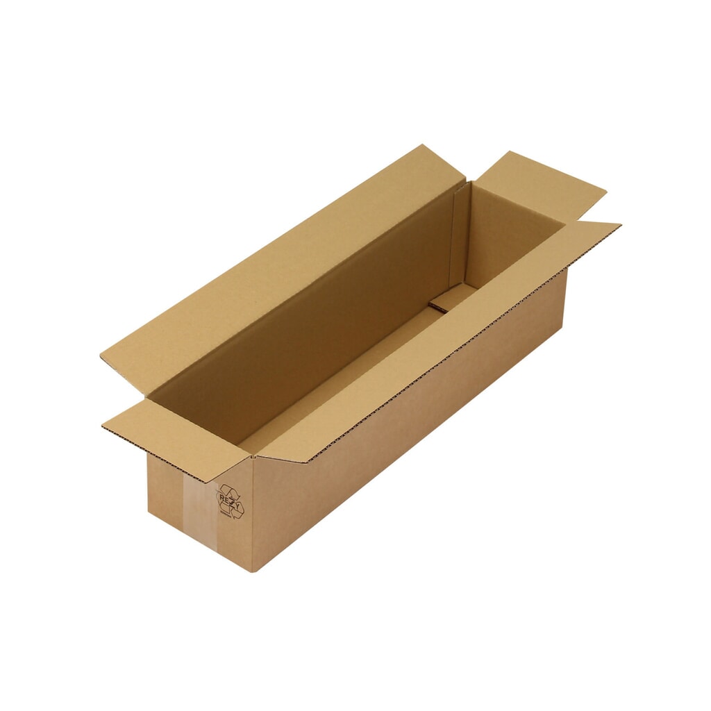 Produktabbildung: Lange Kartonagen mit längsseitiger Öffnung, 600 x 150 x 150 mm