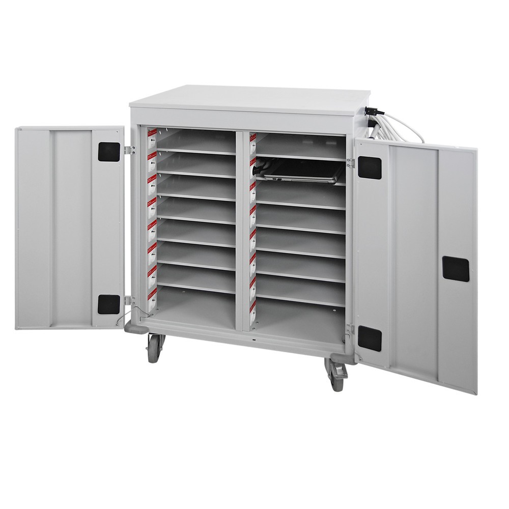 Produktabbildung Nr. 2: Laptop-/Tablet-Schließfachwagen, HxBxT 1.060 x 920 x 500 mm, 16 Fächer inkl. Stromversorgung