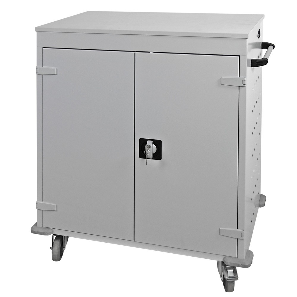 Produktabbildung Nr. 1: Laptop-/Tablet-Schließfachwagen, HxBxT 1.060 x 920 x 500 mm, 16 Fächer inkl. Stromversorgung