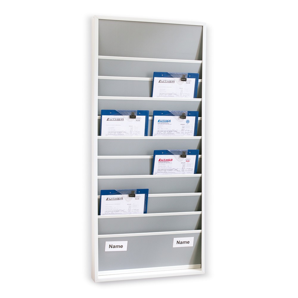 Immagine del prodotto n. 1: Lavagna da muro in robusto PP, stretta, HxL 1.765 x 550 mm, con 15 guide