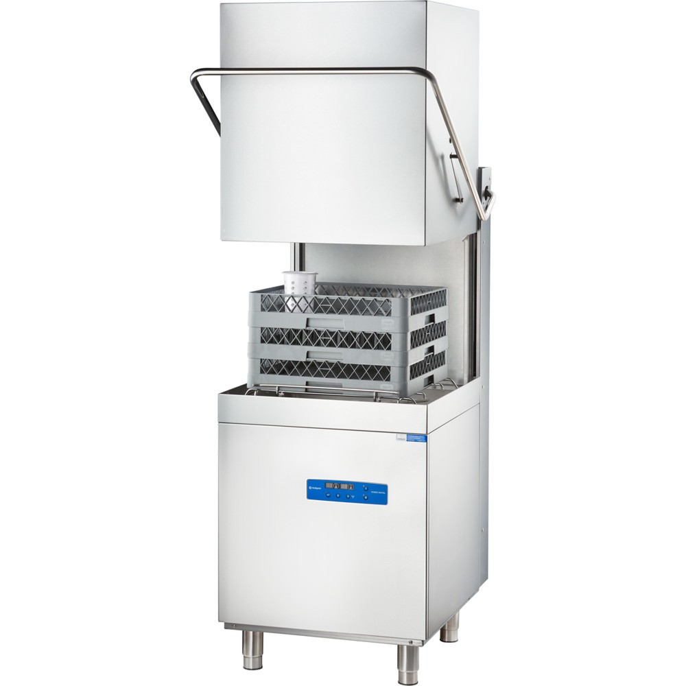 Illustration du produit: Lave-vaisselle à capot Stalgast Digital Power avec pompe doseuse de produit de rinçage et de détergent ainsi que pompe de rinçage et de vidange