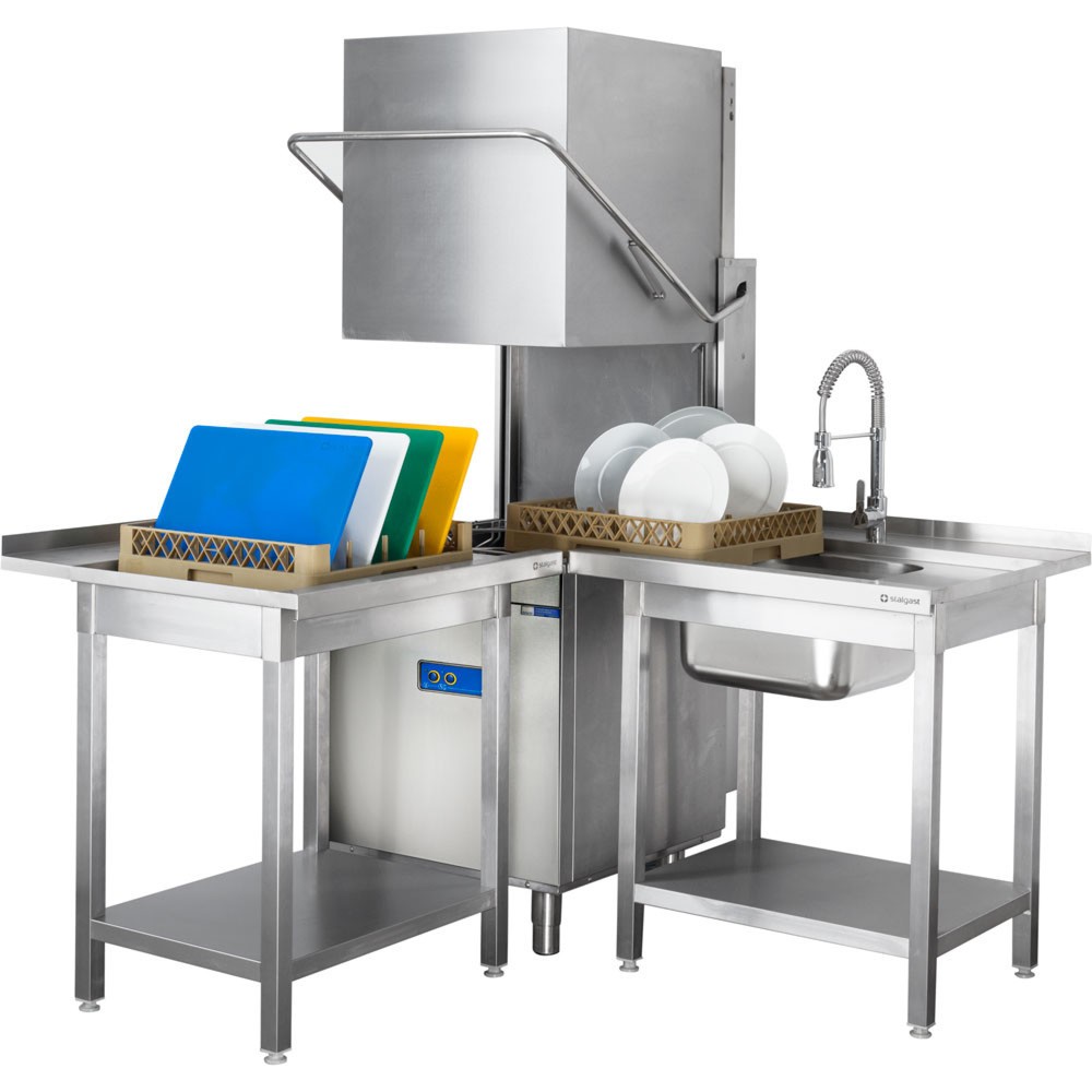 N° de l'image du produit 4 : Lave-vaisselle à capot universel Stalgast avec pompe doseuse de produit de rinçage et de détergent