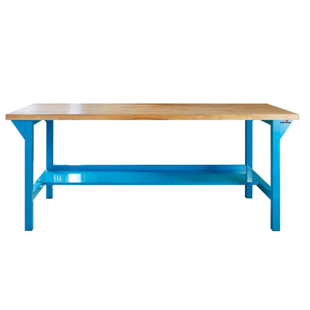 Zdjęcie produktu nr 2: Ława warsztatowa Steinbock® Original, 1 x półka, udźwig 500 kg, wys. x szer. x gł. 850 x 2000 x 750 mm, RAL 5012