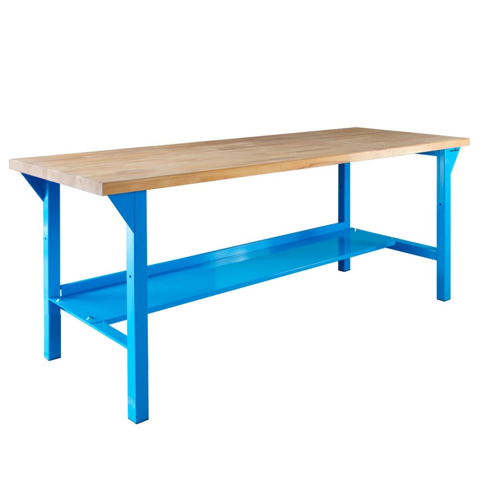 Zdjęcie produktu nr 1: Ława warsztatowa Steinbock® Original, 1 x półka, udźwig 500 kg, wys. x szer. x gł. 850 x 2000 x 750 mm, RAL 5012