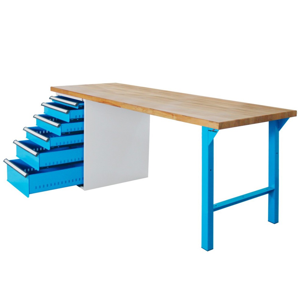 Zdjęcie produktu nr 3: Ława warsztatowa Steinbock® Pro, 6 x szuflada, udźwig 500 kg, wys. x szer. x gł. 850 x 1500 x 750 mm, RAL 5012