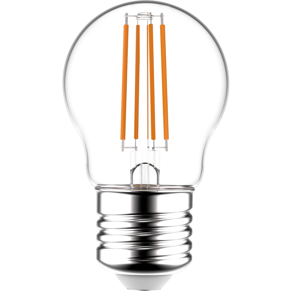 Produktabbildung: LED Filament Leuchtmittel - Globe G45 E27 4,5W 470lm 2700K klar 330°