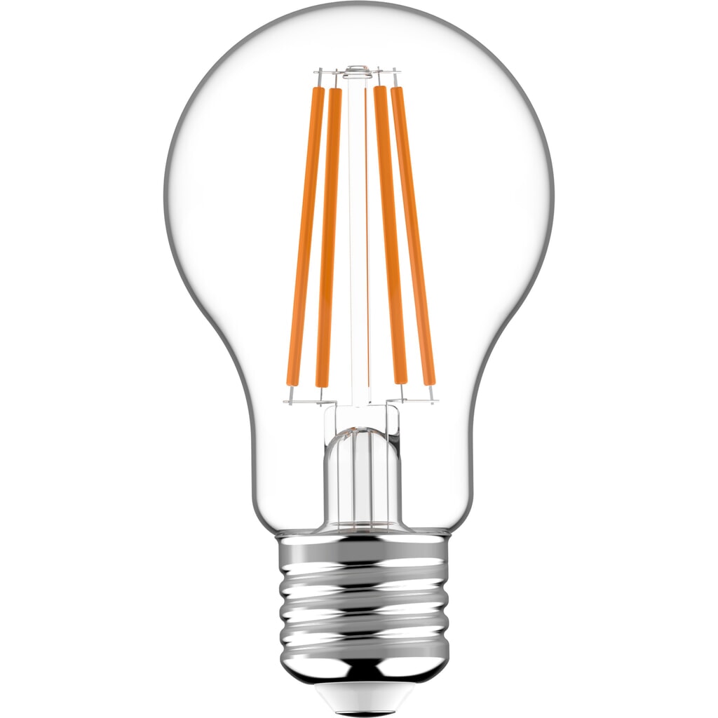 Produktabbildung: LED Filament Leuchtmittel - Klassisch A60 E27 7W 806lm 2700K klar 330° dimmbar