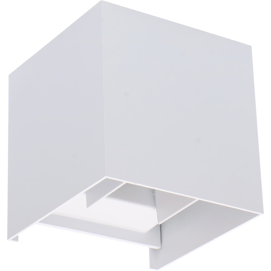 LED Outdoor-Wandleuchte Amarillo - 6W 450lm 2700K IP65 - weiß Produktabbildung: LED Outdoor-Wandleuchte Amarillo - 6W 450lm 2700K IP65 - weiß