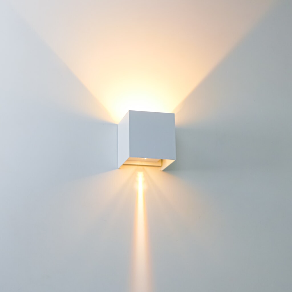 LED Outdoor-Wandleuchte Amarillo - 6W 450lm 2700K IP65 - weiß Produktabbildung Nr. 9: LED Outdoor-Wandleuchte Amarillo - 6W 450lm 2700K IP65 - weiß