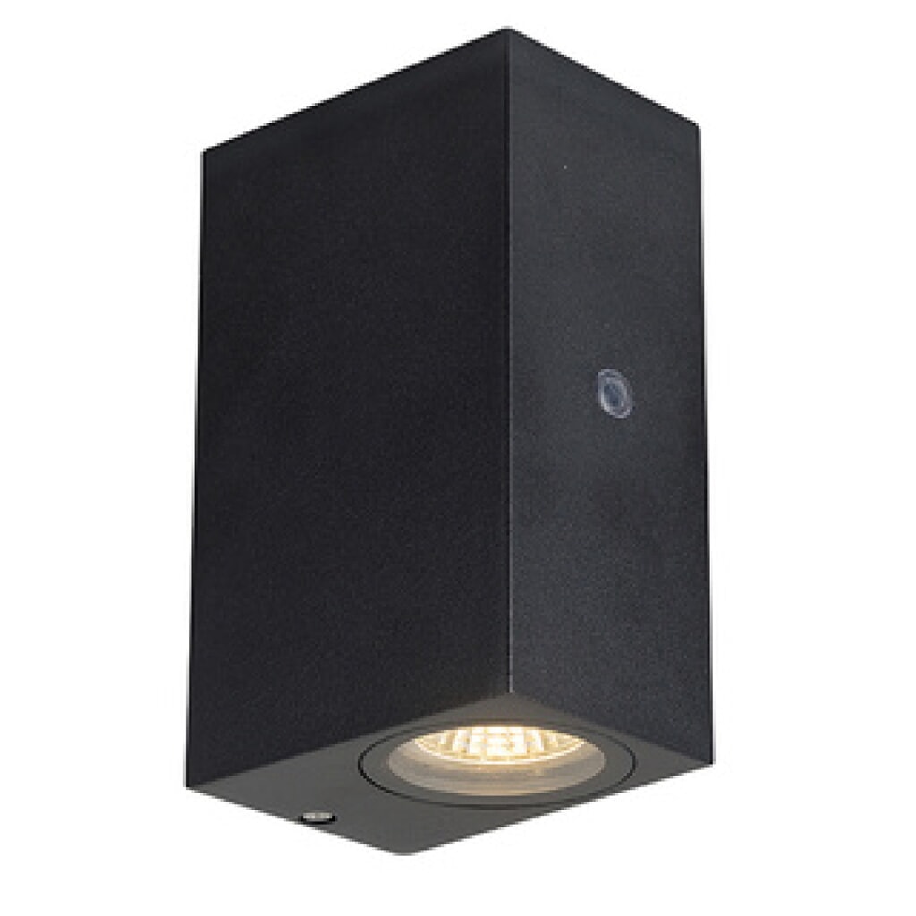 LED Outdoor-Wandleuchte Avalon - 2xGU10 IP44 Sensor - schwarz Produktabbildung: LED Outdoor-Wandleuchte Avalon - 2xGU10 IP44 Sensor - schwarz
