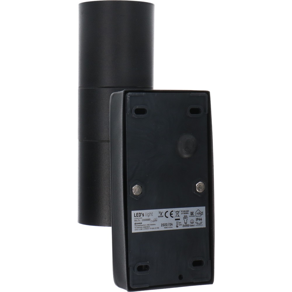 Produktabbildung Nr. 4: LED Outdoor-Wandleuchte Calabar - 2xGU10 IP44 Sensor - schwarz