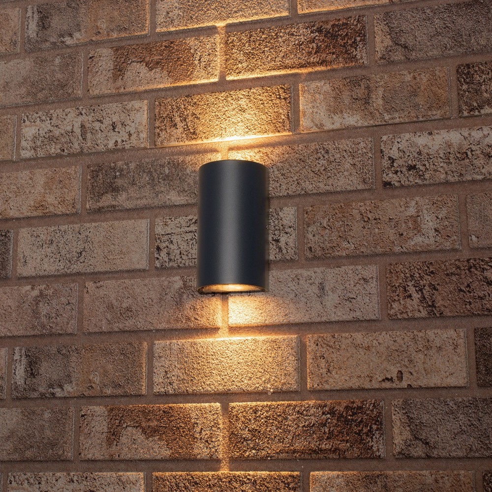 Produktabbildung Nr. 3: LED Outdoor-Wandleuchte Fresno - 2xGU10 IP54 - grau