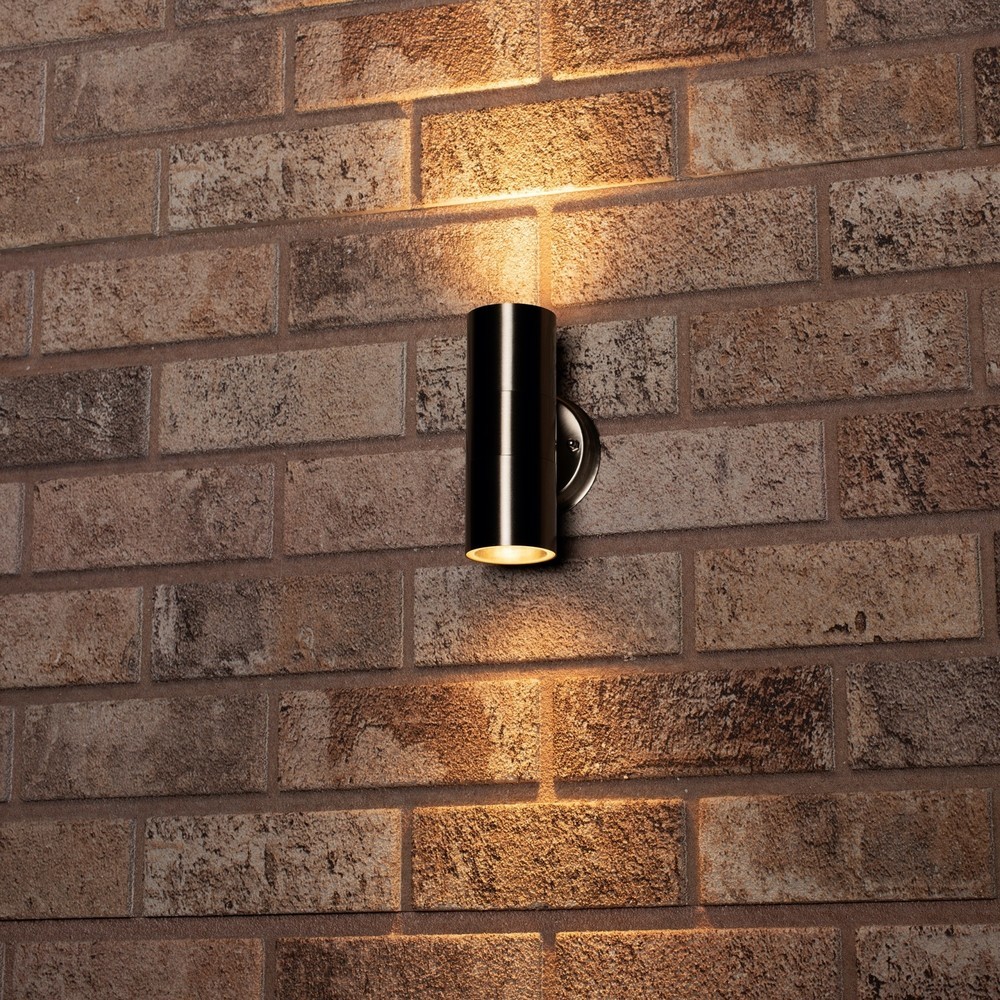 Produktabbildung Nr. 3: LED Outdoor-Wandleuchte Kopenhagen - 2xGU10 IP44 - rostfreier Stahl