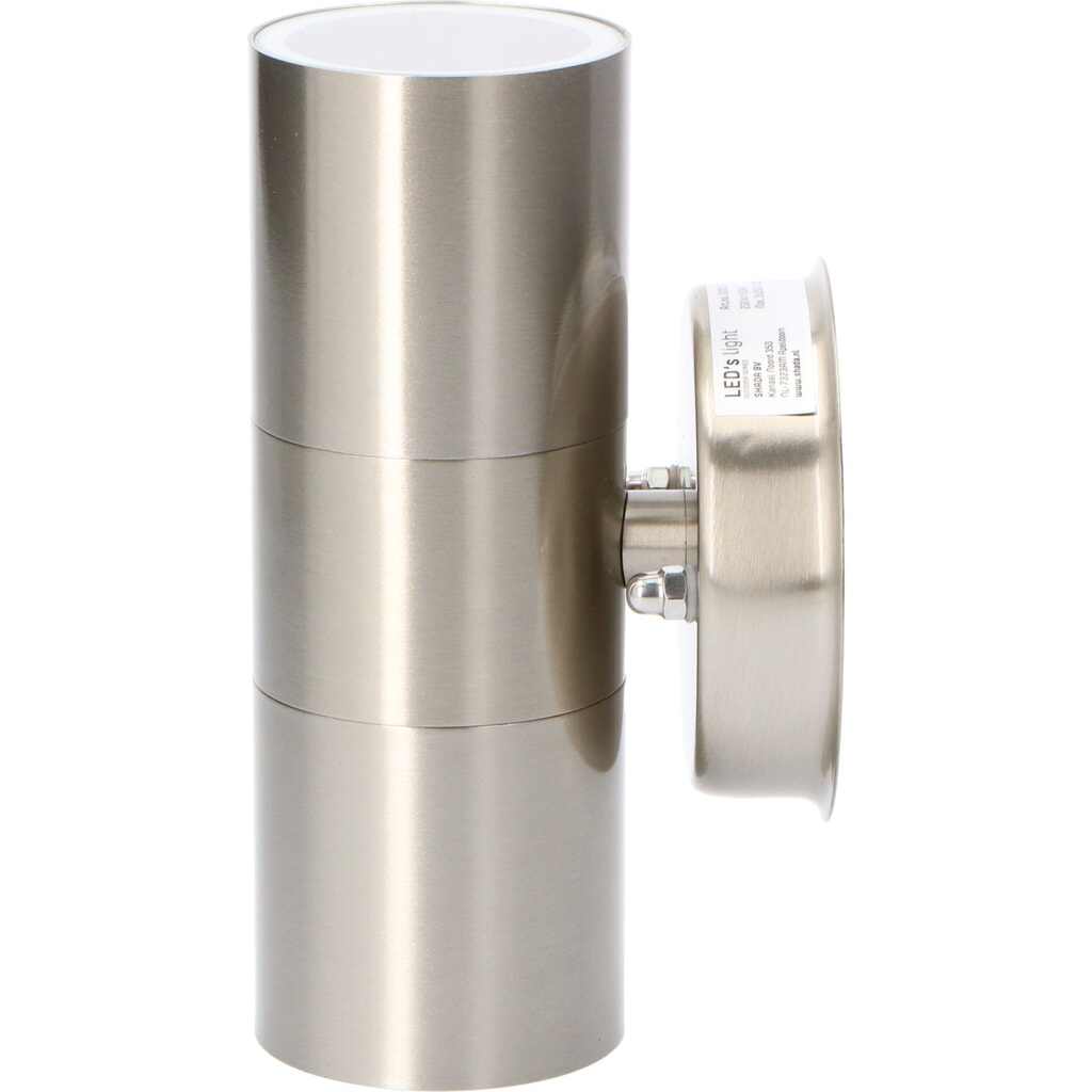 LED Outdoor-Wandleuchte Kopenhagen - 2xGU10 IP44 - rostfreier Stahl Produktabbildung Nr. 8: LED Outdoor-Wandleuchte Kopenhagen - 2xGU10 IP44 - rostfreier Stahl