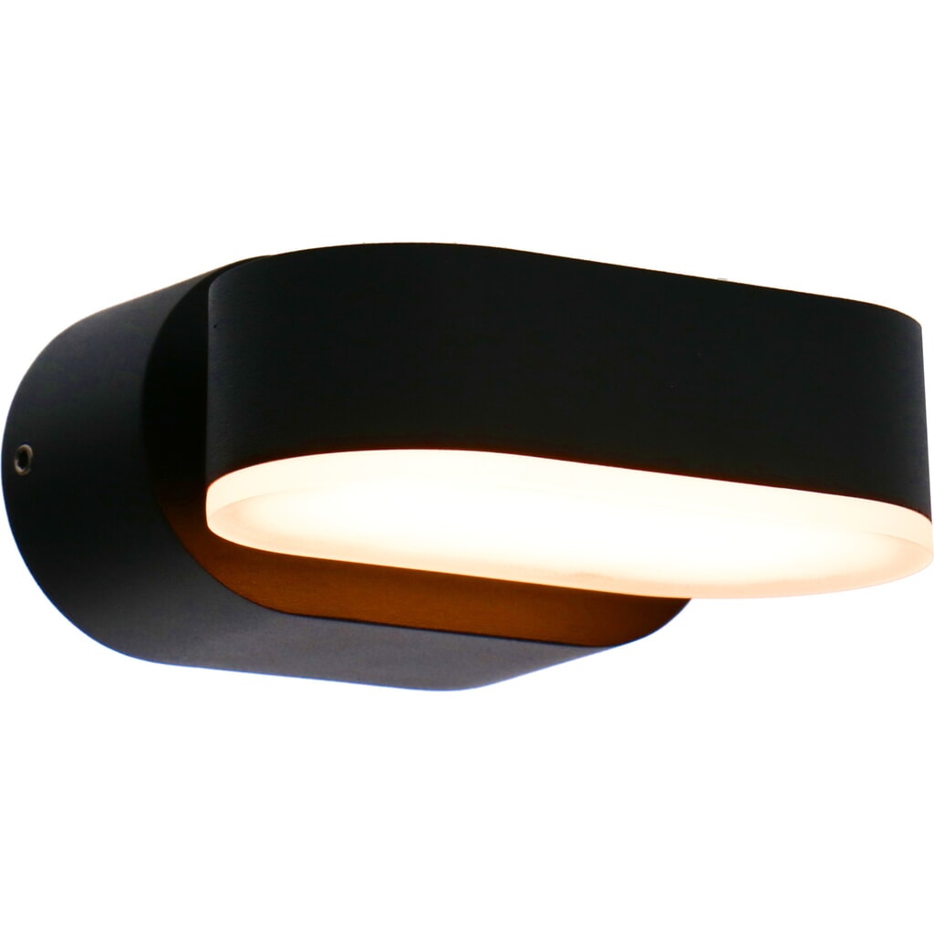 LED Outdoor-Wandleuchte Madrid - 6W 260lm 2700K IP54 - schwarz Produktabbildung: LED Outdoor-Wandleuchte Madrid - 6W 260lm 2700K IP54 - schwarz