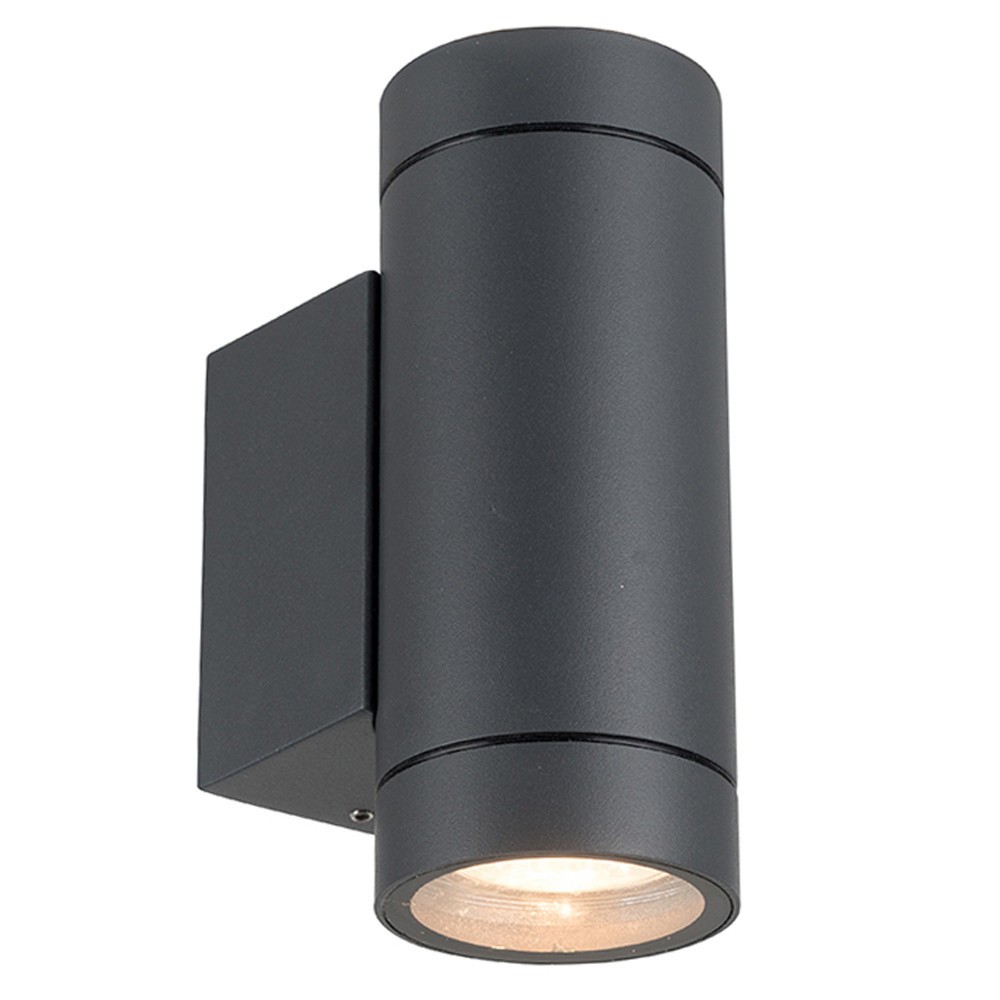 Produktabbildung: LED Outdoor-Wandleuchte Nubiya - 2xGU10 IP44 - anthrazit