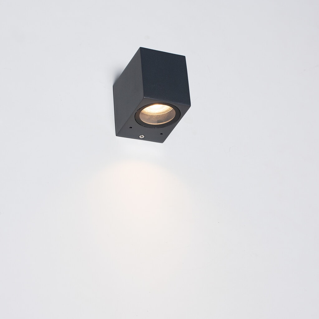 LED Outdoor-Wandleuchte San Diego - 1xGU10 IP44 - anthrazit Produktabbildung Nr. 3: LED Outdoor-Wandleuchte San Diego - 1xGU10 IP44 - anthrazit