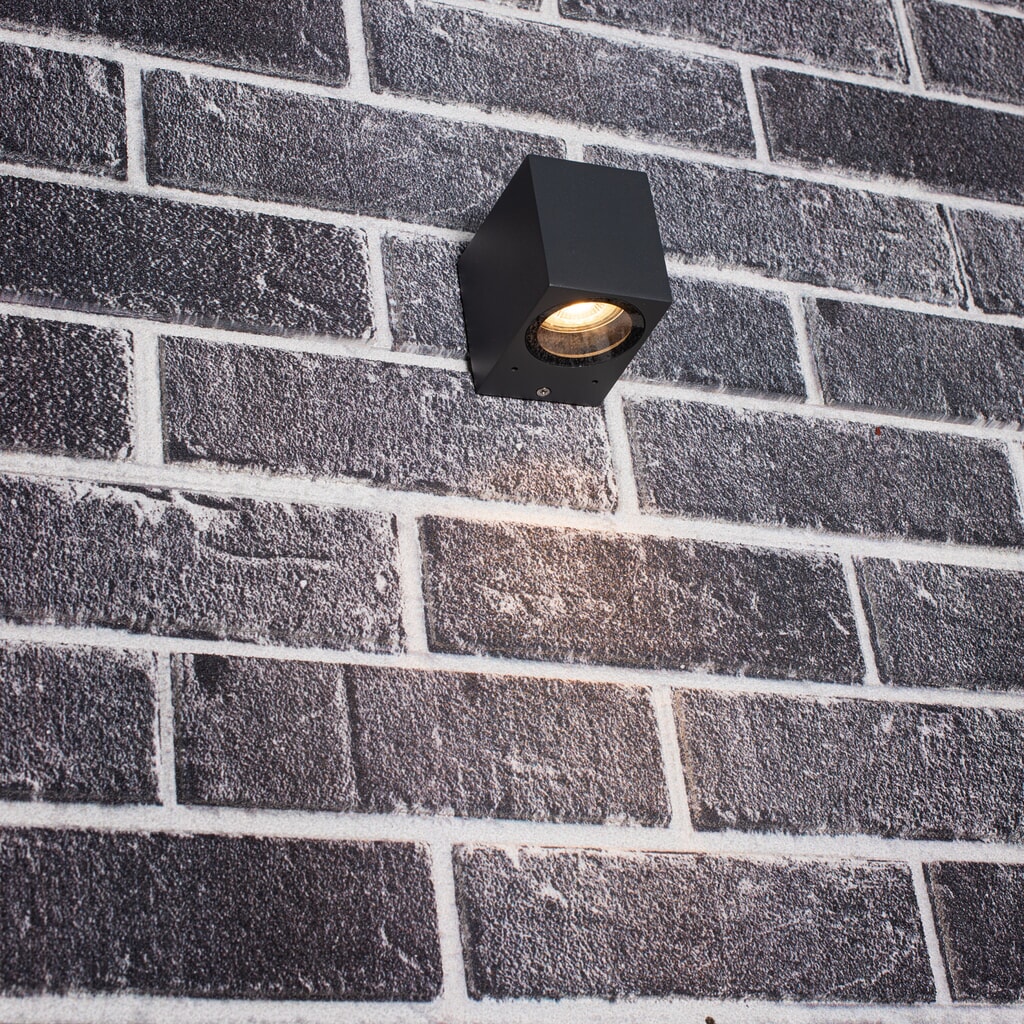 LED Outdoor-Wandleuchte San Diego - 1xGU10 IP44 - anthrazit Produktabbildung Nr. 6: LED Outdoor-Wandleuchte San Diego - 1xGU10 IP44 - anthrazit
