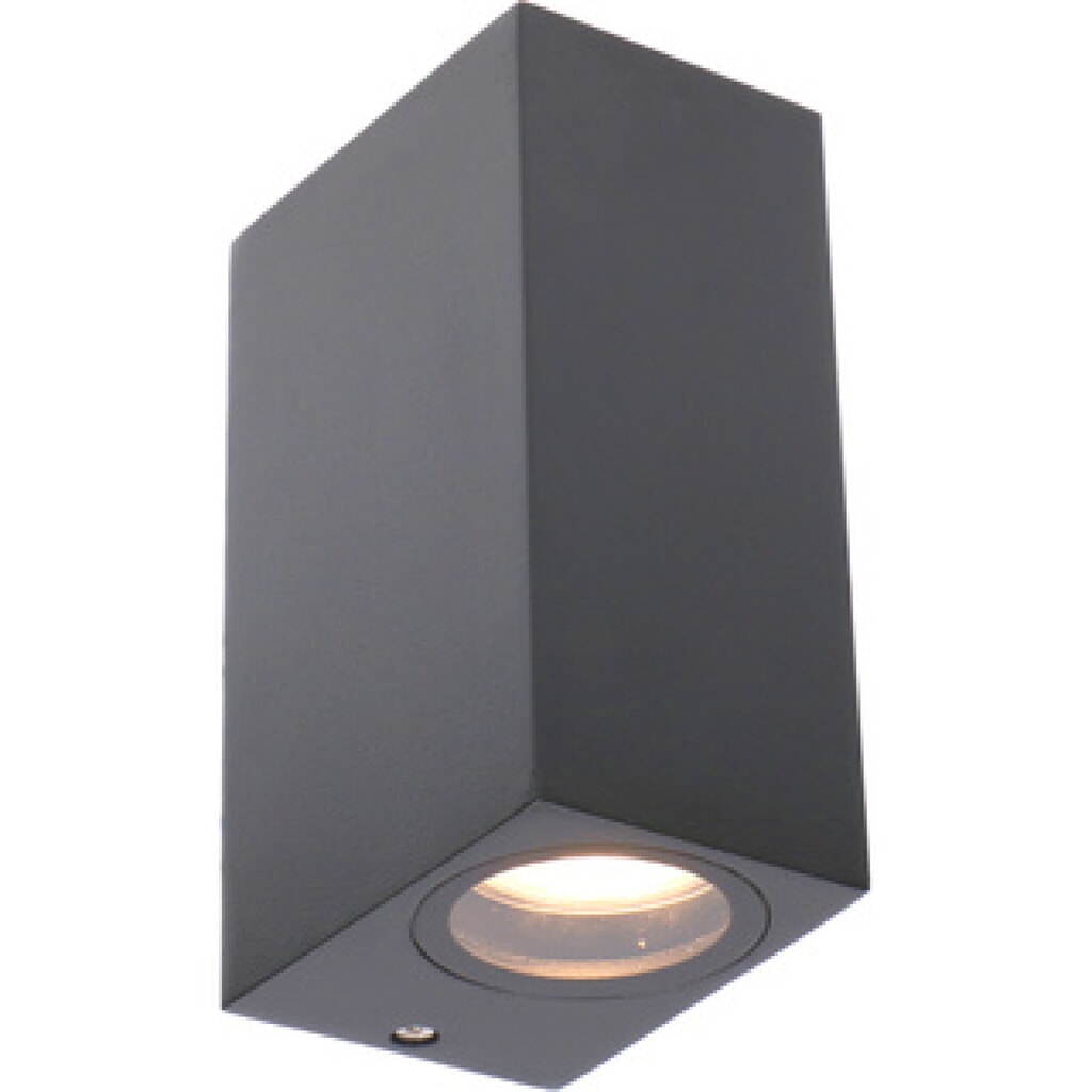 LED Outdoor-Wandleuchte San Francisco - 2xGU10 IP44 - anthrazit Produktabbildung: LED Outdoor-Wandleuchte San Francisco - 2xGU10 IP44 - anthrazit