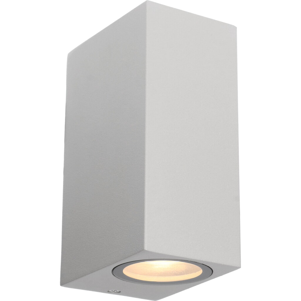 LED Outdoor-Wandleuchte San Francisco - 2xGU10 IP44 - grau Produktabbildung: LED Outdoor-Wandleuchte San Francisco - 2xGU10 IP44 - grau