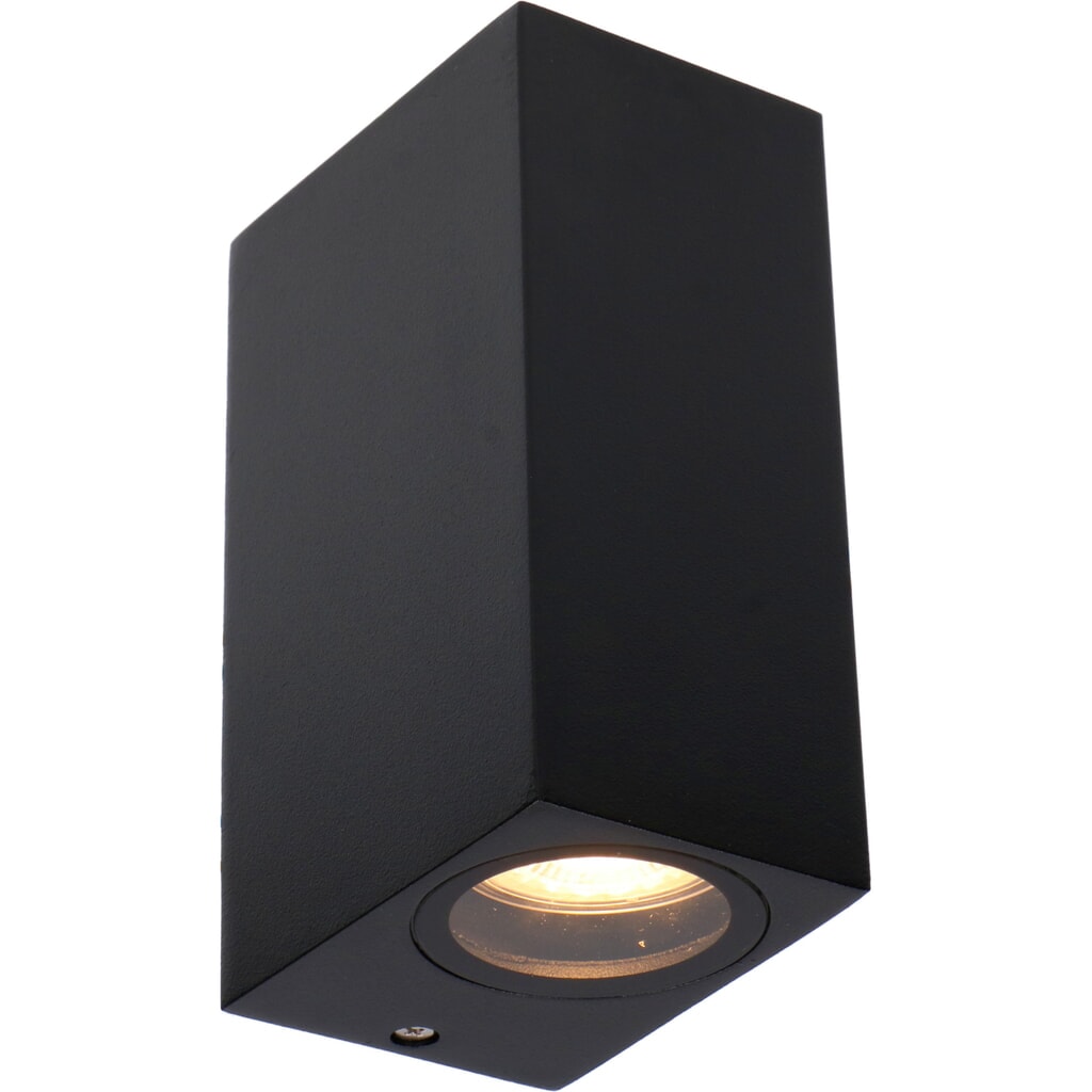 LED Outdoor-Wandleuchte San Francisco - 2xGU10 IP44 - schwarz Produktabbildung: LED Outdoor-Wandleuchte San Francisco - 2xGU10 IP44 - schwarz