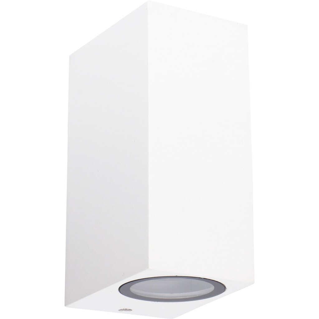 LED Outdoor-Wandleuchte San Francisco - 2xGU10 IP44 - weiß Produktabbildung Nr. 7: LED Outdoor-Wandleuchte San Francisco - 2xGU10 IP44 - weiß