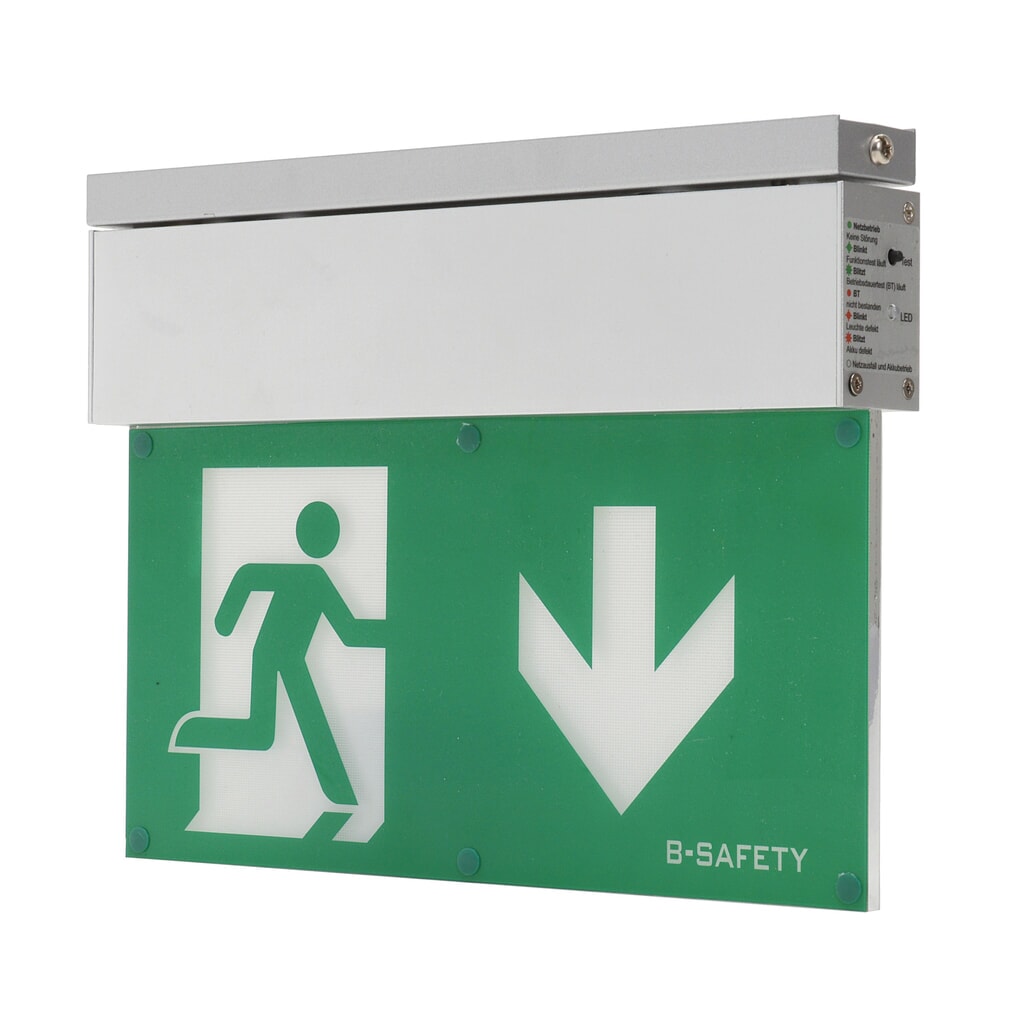 Produktabbildung: B-Safety LED-Rettungsleuchte Premium, Deckenmontage, Schutzklasse I, IP 40