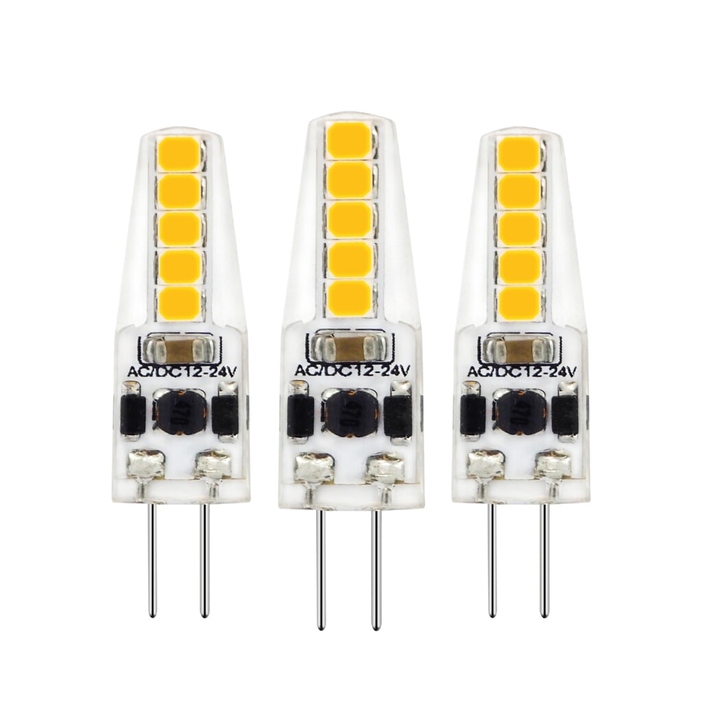 LED SMD Leuchtmittel - Kapsel G4 1,8W 185lm 2700K klar 330° - 3er-Pack Produktabbildung: LED SMD Leuchtmittel - Kapsel G4 1,8W 185lm 2700K klar 330° - 3er-Pack