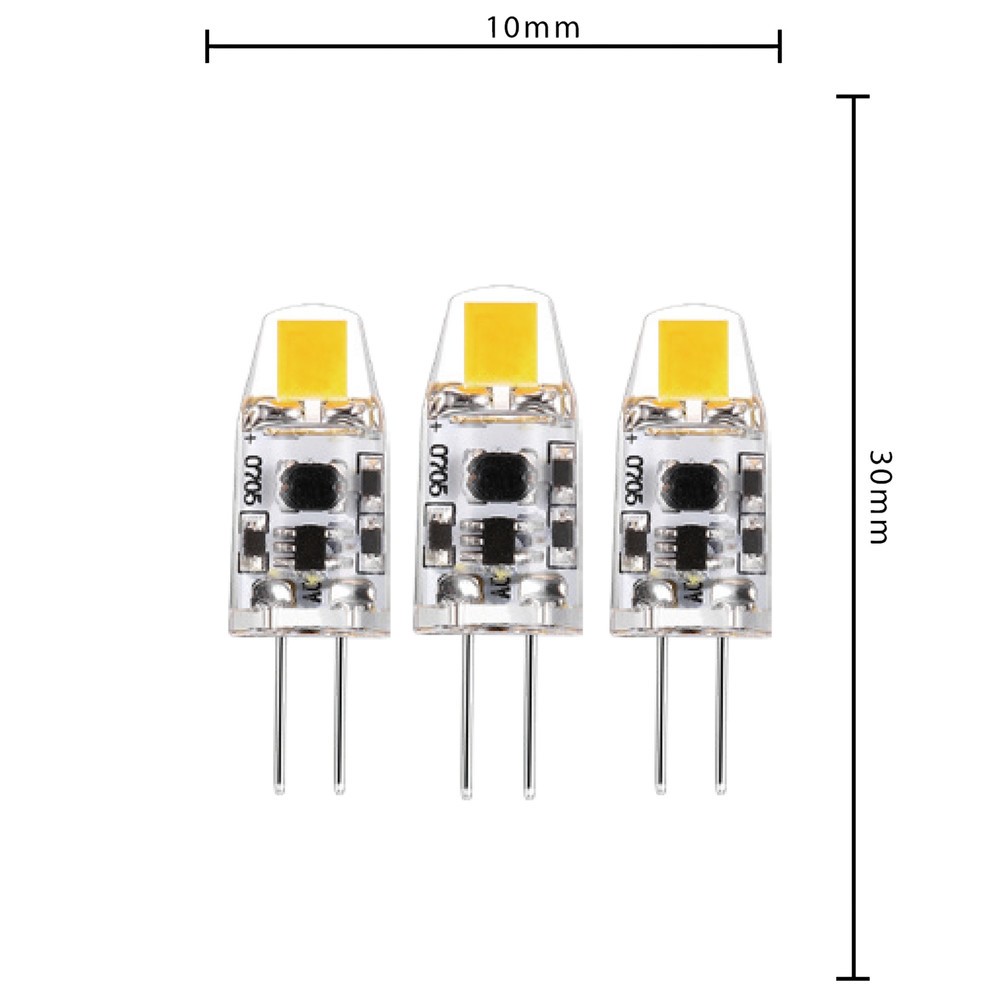 Produktabbildung Nr. 4: LED SMD Leuchtmittel - Kapsel G4 1W 95lm 2700K klar 330°  - 3er-Pack