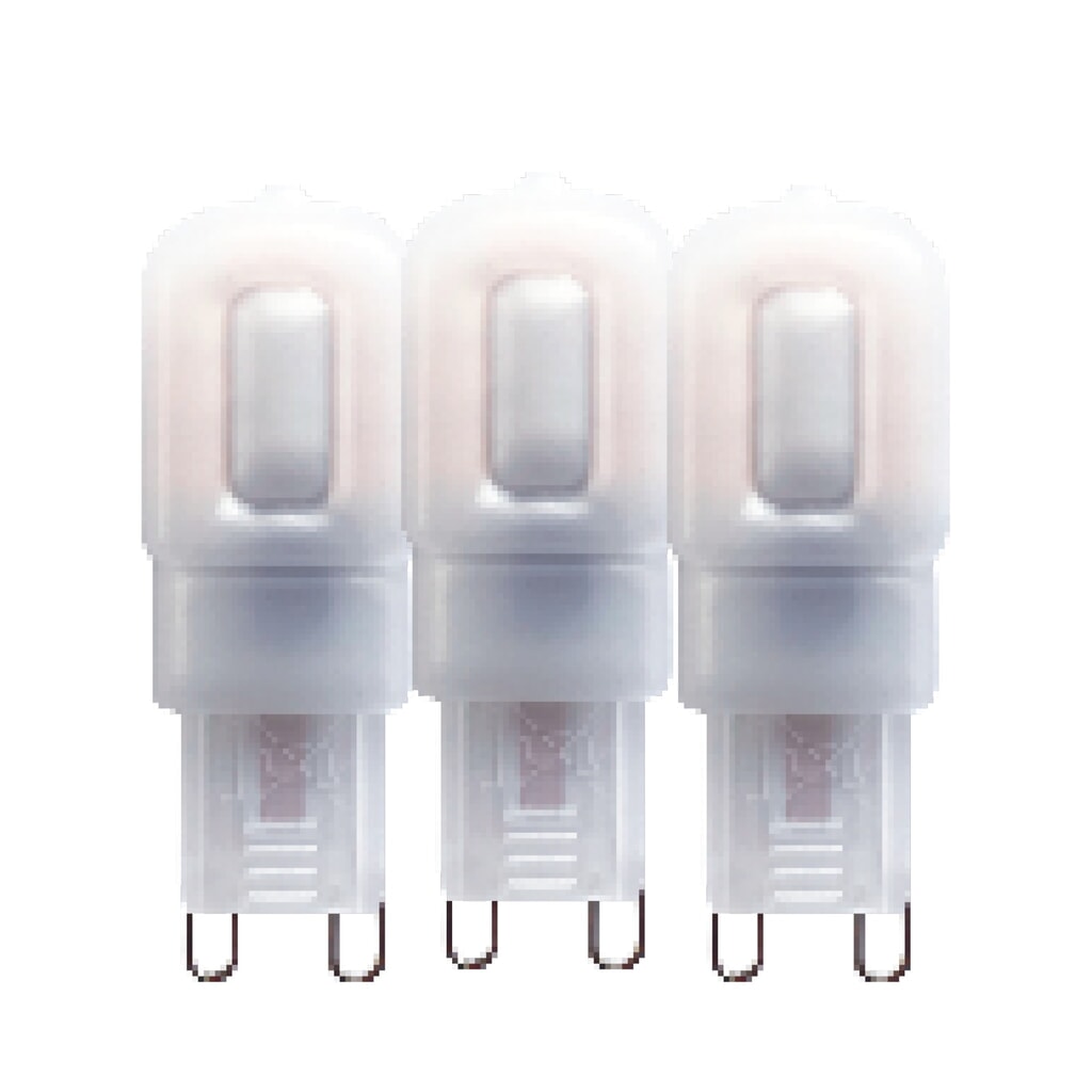 Produktabbildung: LED SMD Leuchtmittel - Kapsel G9 G9 2,5W 240lm 2700K gefrostet 270° - 3er-Sparpack