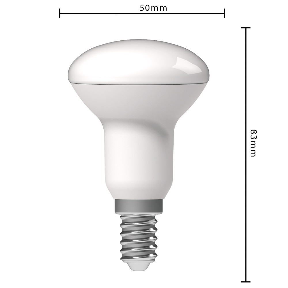 Produktabbildung Nr. 5: LED SMD Leuchtmittel - Pilzkopf R50 E14 4,9W 470lm CCT 2700-1800K opal 120° dimmbar