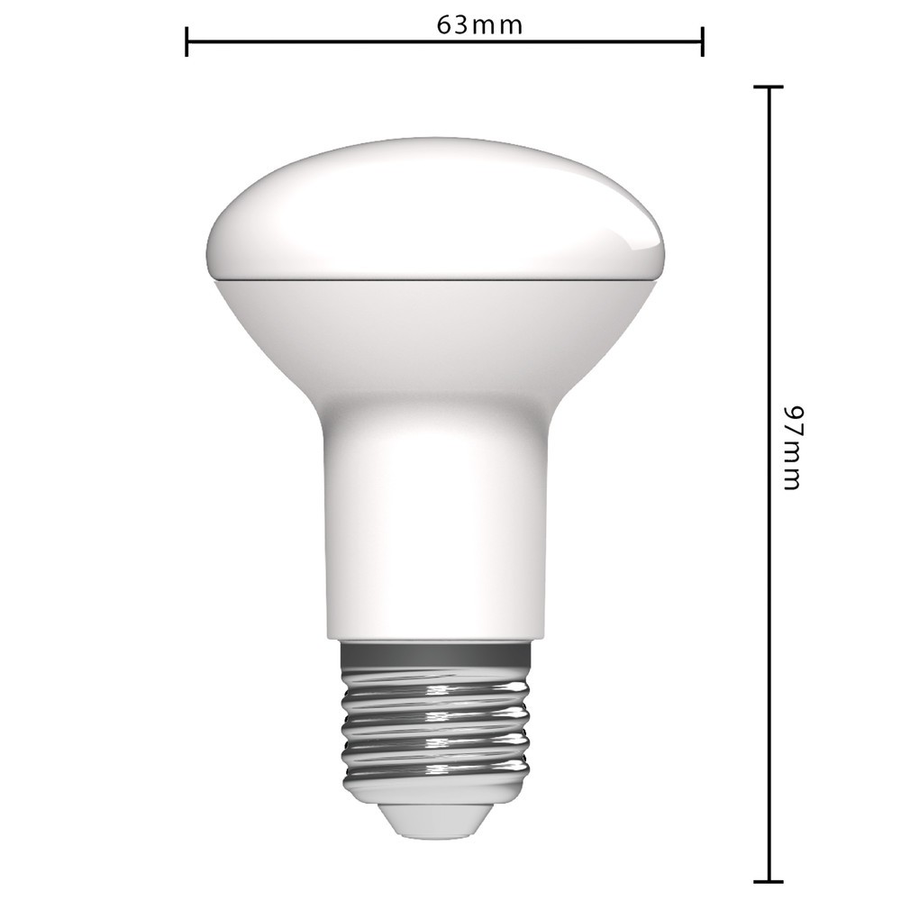 Produktabbildung Nr. 4: LED SMD Leuchtmittel - Pilzkopf R63 E27 7W 806lm 2700K opal 120°