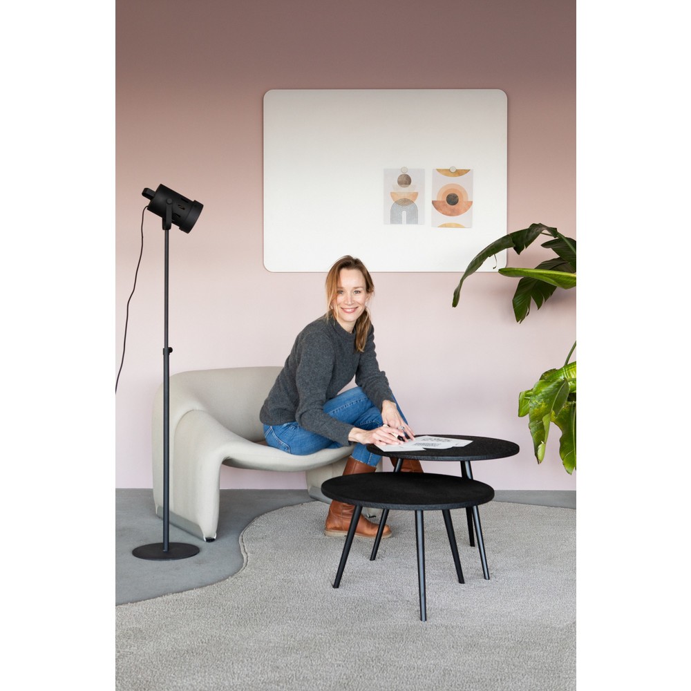 Produktabbildung Nr. 3: Legamaster Glasboard aus Sicherheitsglas, matt, magnethaftend, HxB 900 x 1.200 mm, grau, Ecken abgerundet