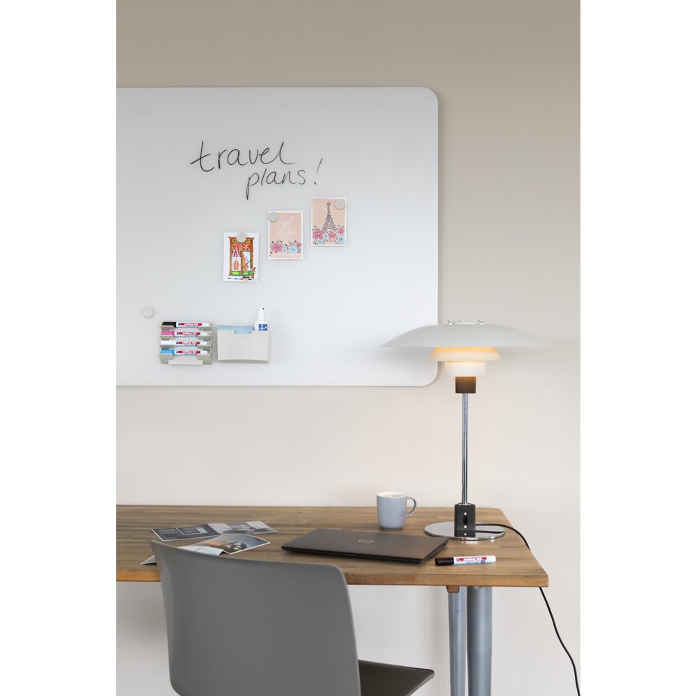 Produktabbildung Nr. 5: Legamaster Glasboard aus Sicherheitsglas, matt, magnethaftend, HxB 900 x 1.200 mm, grau, Ecken abgerundet