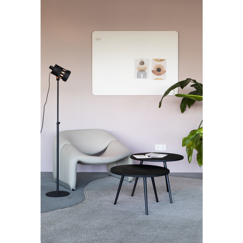 Produktabbildung Nr. 7: Legamaster Glasboard aus Sicherheitsglas, matt, magnethaftend, HxB 900 x 1.200 mm, grau, Ecken abgerundet