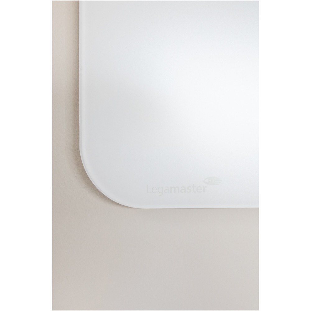 Produktabbildung Nr. 8: Legamaster Glasboard aus Sicherheitsglas, matt, magnethaftend, HxB 900 x 1.200 mm, grau, Ecken abgerundet