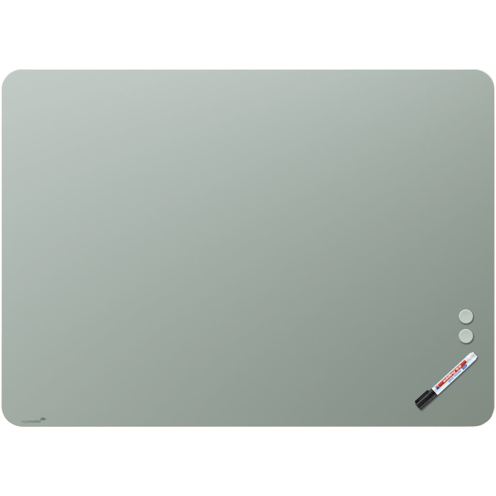 Legamaster Glasboard aus Sicherheitsglas, matt, magnethaftend, HxB 900 x 1.200 mm, salbeigrün, Ecken abgerundet Produktabbildung: Legamaster Glasboard aus Sicherheitsglas, matt, magnethaftend, HxB 900 x 1.200 mm, salbeigrün, Ecken abgerundet